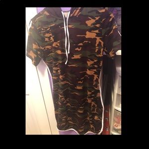 Camo Hoodie Dress